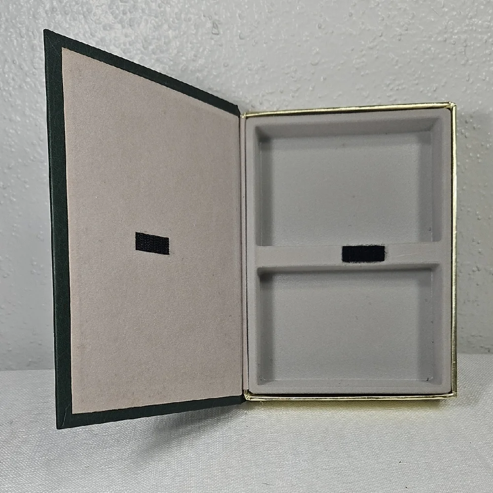 Vintage Reader's Digest Green and Gold Faux Book Velveteen Secret Storage Box